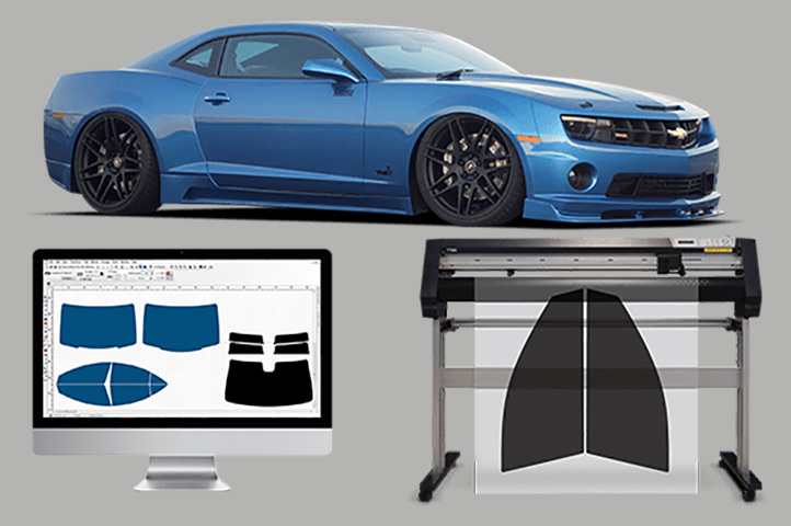 Precision Computer Cut Window Tint Patterns.